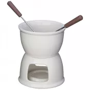 biały - Zestaw do fondue