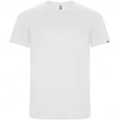Biały - Imola sportowa koszulka dziecięca z krótkim rękawem