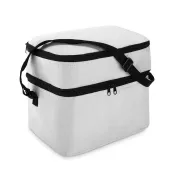 Torba termiczna z 2 przegrodami z poliestru 600D CASEY Bialy