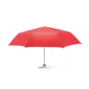 Parasol składany 21" ze srebrną podszewką CARDIF Czerwony