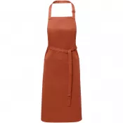 Brick - Fartuch kuchenny ANDREA 240 g/m² z regulowanym paskiem na szyję