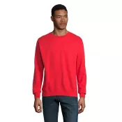 Bluza unisex bez kaptura 280 g/m² Sol's COLUMBIA Bright Rojo