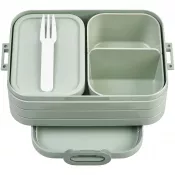 Zielony szałwiowy - Mepal Take a Break Midi Bento - pudełko na lunch, pojemność 900 ml