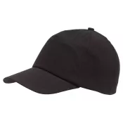 czarny - 5-segmentowa czapka FAVOURITE