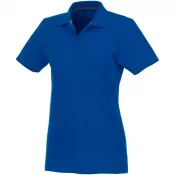 Niebieski - Helios - koszulka damska polo z krótkim rękawem