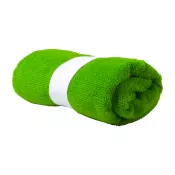 zielony - Ręcznik 40 x 90 cm z mikrofibry 160 g/m² z paskiem gumowym Kefan