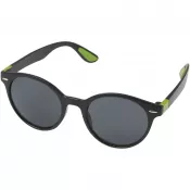 Zielony limonkowowy - Okrągłe, modne okulary przeciwsłoneczne Steven