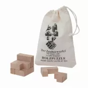 Trójwymiarowe puzzle drewniane CRAZY CUBE