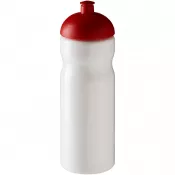 Biały-Czerwony - Bidon H2O Base® o pojemności 650 ml z wypukłym wieczkiem