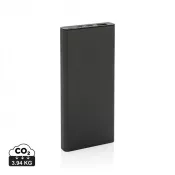 czarny - Szybki power bank 10000 mAh Terra, aluminium z recyklingu