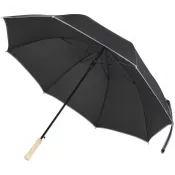 Czarny - Parasol Norman 30 cali, wykonany z tworzywa sztucznego, odporny na wiatr 