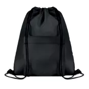 Worek ze sznurkiem z kieszenią na zamek POCKET SHOOP Czarny