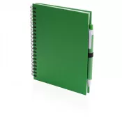 zielony - Notatnik ok. A5 z długopisem