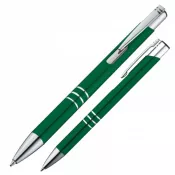 zielony - Długopis metalowy ASCOT