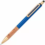 niebieski - Długopis metalowy touch pen CAPRI