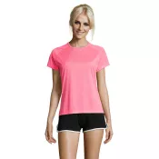 Koszulka sportowa damska 140 g/m² Sol's SPORTY WOMEN Neonowy Róż 2