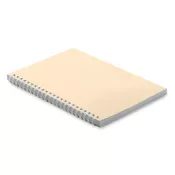 Notes A5 na spirali 80 kartek w linię RECARNOTE Bezowy