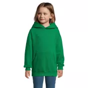 Bluza dziecięca z kapturem 280 g/m² Sol's SLAM KIDS Zielony
