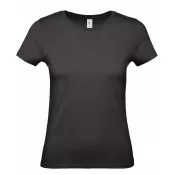 Black (002) - Damska koszulka reklamowa 145 g/m² B&C #E150 / WOMEN