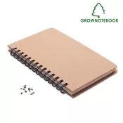 Notes A5 z nasionami 72 kartki w linię GROWNOTEBOOK