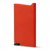 czerwony - Etui na karty z RFID wykonana z ABS