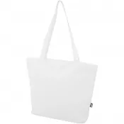 Biały - Panama torba na zakupy o pojemności 20 l wykonana z materiałów z recyklingu z certyfikatem GRS