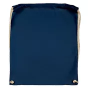 Indigo Blue - Plecak bawełniany na sznurkach Jassz 140 g/m², 38 x 42 cm