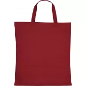 bordowy - Torba bawełniana z krótkim uchem 140 g/m2 MARSHALL