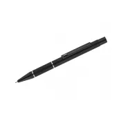 czarny - Długopis aluminiowy z żelowym wkładem SATO