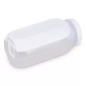 biały - Pudełko na lunch z przegródką na sos, z łyżką i widelcem