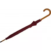 bordowy - Parasol automatyczny drewniany Ø105 cm NANCY