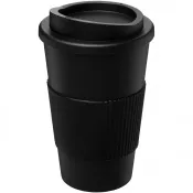 Czarny - Kubek termiczny z serii Americano® o pojemności 350 ml z uchwytem
