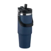 Kubek termiczny ze słomką ze stali 850 ml SUMA HAND Francuski Granat