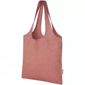 Czerwony melanż - Pheebs modna torba na zakupy o pojemności 7 l z bawełny z recyklingu o gramaturze 150 g/m²