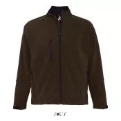 Softshell męski 3-warstwowy 340 g/m² Sol's RELAX Dark Chocolate