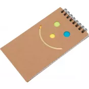 Notatnik w kratkę z karteczkami do markowania MANLIO