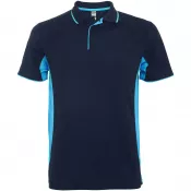 Błękitny-Navy Blue - Montmelo koszulka polo unisex z krótkim rękawem