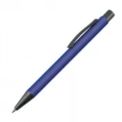 niebieski - Długopis reklamowy plastikowy z metalowym klipem