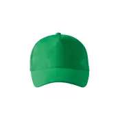 Zieleń trawy - Reklamowa czapka z daszkiem 5 panelowa Malfini 5P 307