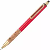 czerwony - Długopis metalowy