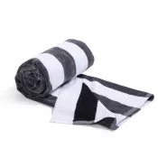 biało / czarny - Ręcznik plażowy Lord Nelson 80x160 cm