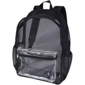 Czarny - Mesh plecak z recyklingu z certyfikatem GRS o pojemności 18 l