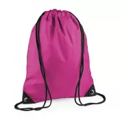 Fuchsia - Reklamowy plecak na sznurkach  poliestrowy BagBase BG10, 34 x 45 cm