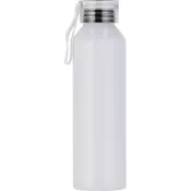 biały - Butelka z aluminium z recyklingu CORK 600 ml