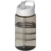 Biały-Ciemnografitowy - Bidon H2O Bop o pojemności 500 ml z wieczkiem z dzióbkiem