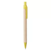 żółty - Desok długopis z papieru z recyklingu