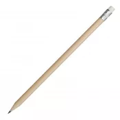 ecru - Ołówek drewniany z drewna lipowego z gumką