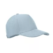 Czapka z daszkiem 5-panelowa sztruksowa 220 g/m² WALE Baby Blue