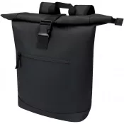 Czarny - Resi Plus plecak na 15-calowego laptopa o pojemności 18 l z recyklingu, z certyfikatem GRS i zwijaną górną częścią