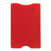czerwony - Etui na kartę anti-skimming (plastikowe)